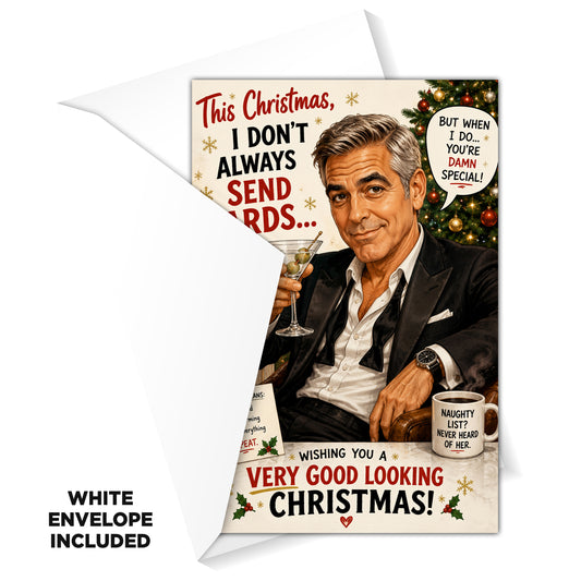 George Clooney Christmas Card