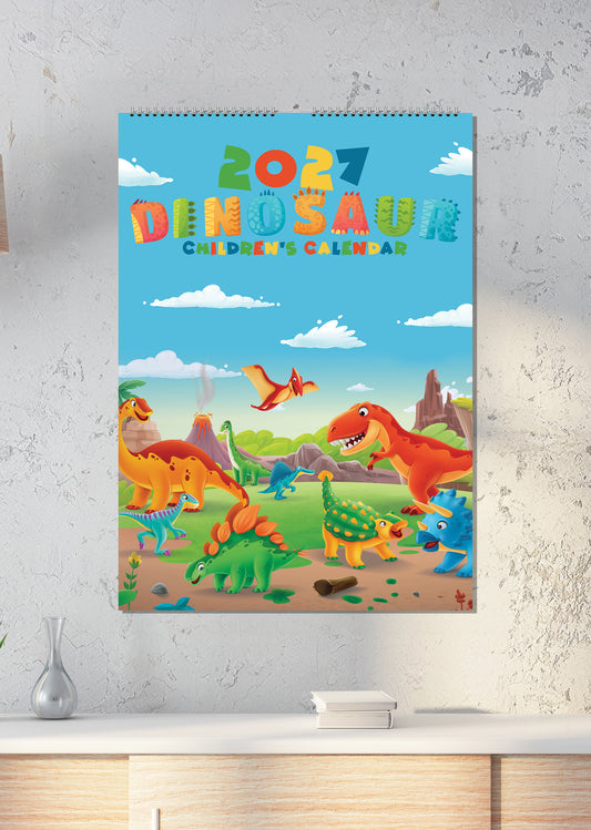 Dinosaurs - A3 Calendar 2027