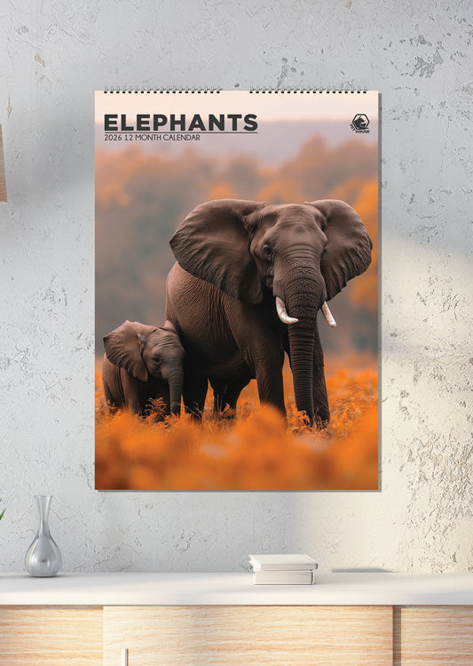 Elephants - Calendar 2026