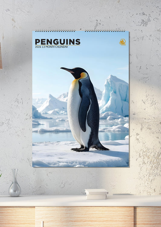 Penguins - A3 Calendar 2026