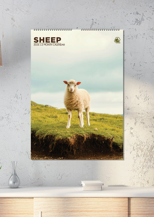 Sheep - A3 Calendar 2026
