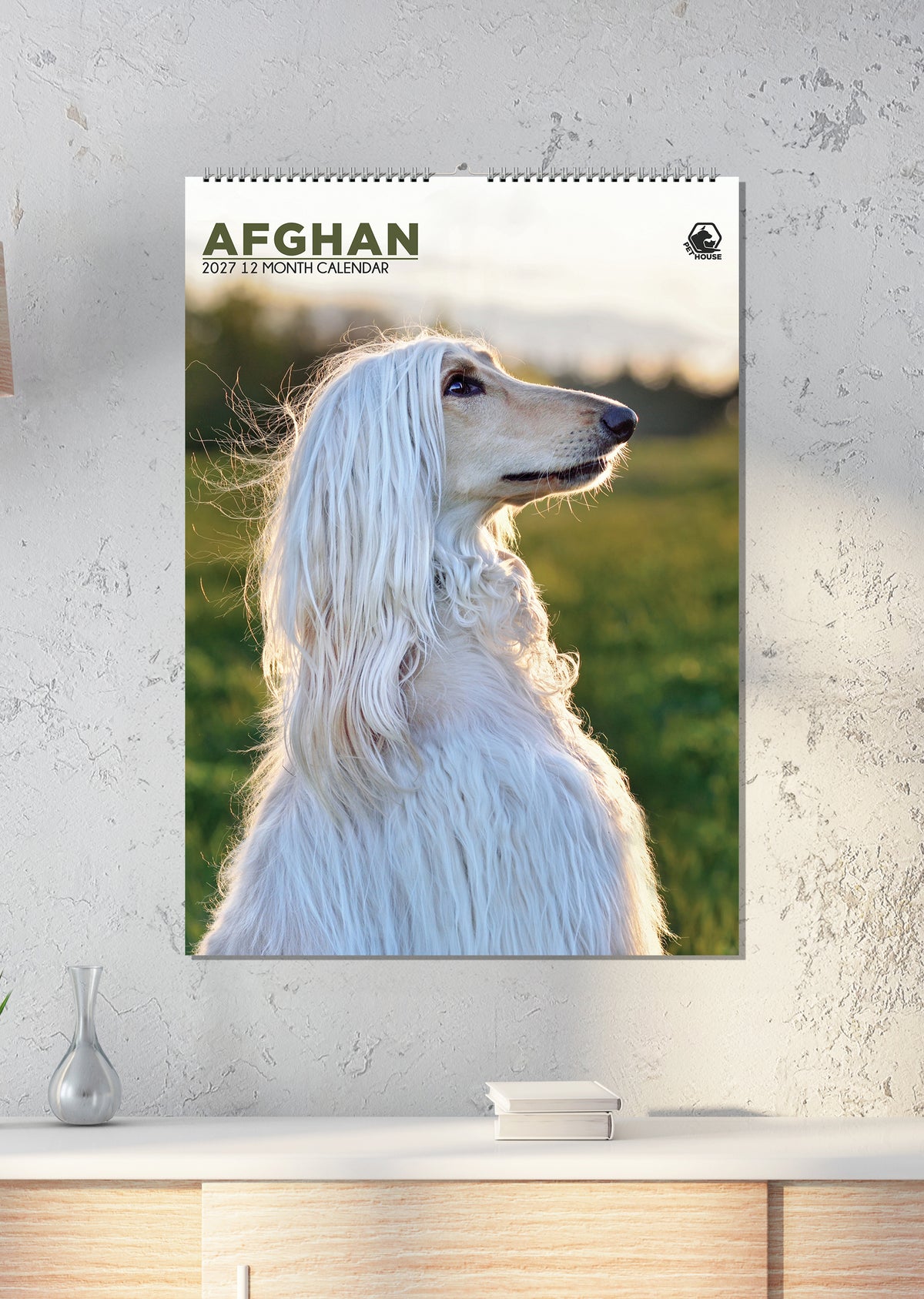 Afghan Hound - A3 Calendar 2027
