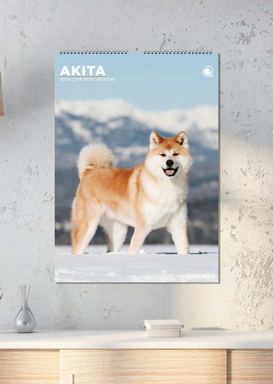 Akita - A3 Calendar 2026