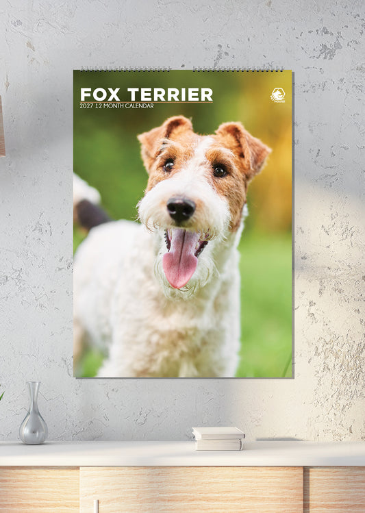Fox Terrier - A3 Calendar 2027