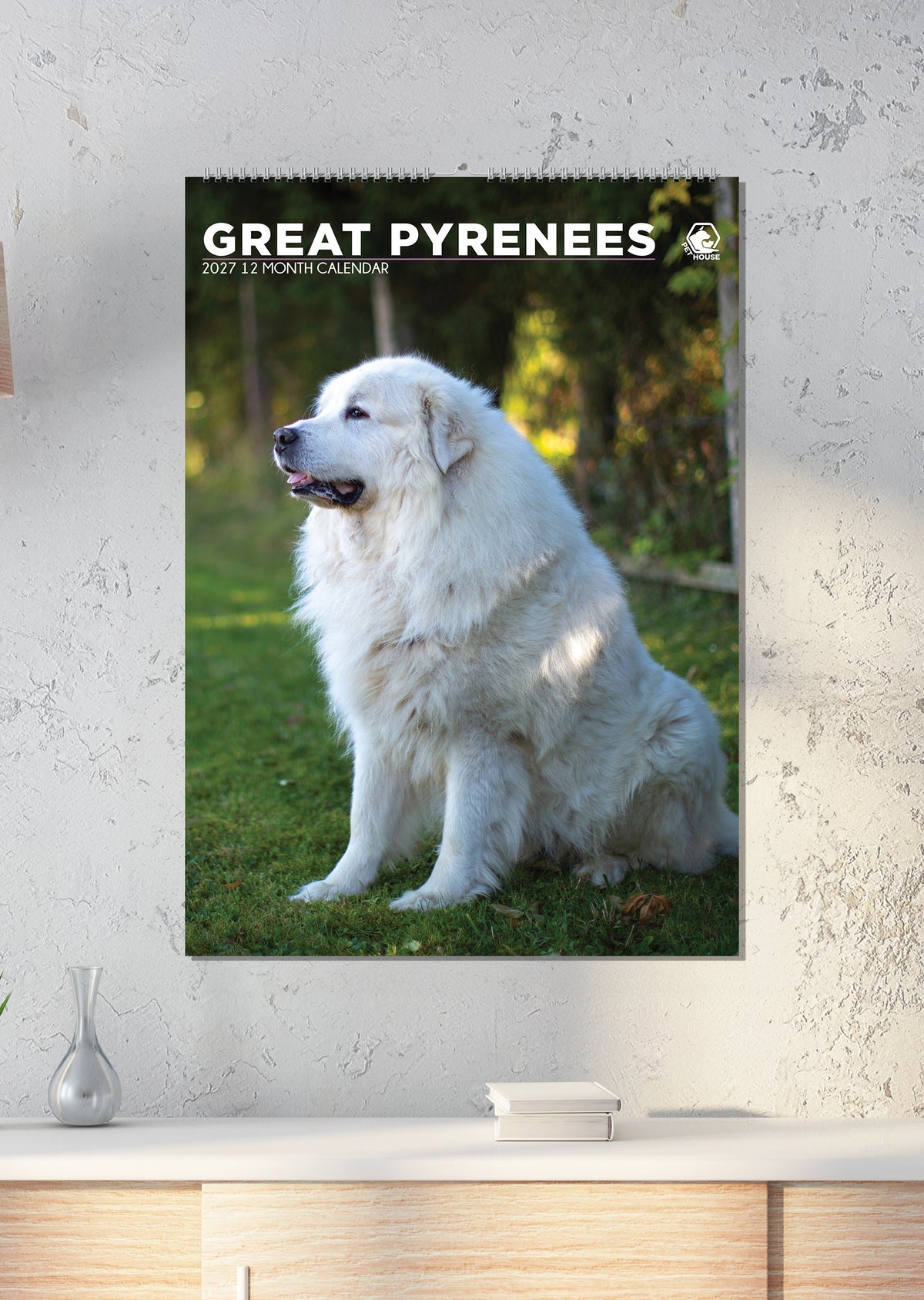 Great Pyrenees - A3 Calendar 2027
