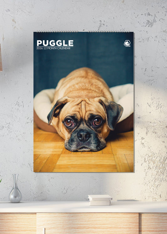Puggle - A3 Calendar 2026