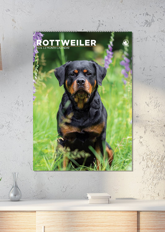 Rottweiler - A3 Calendar 2026