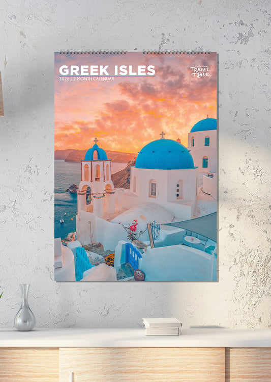 Greek Isles - A3 Calendar 2026