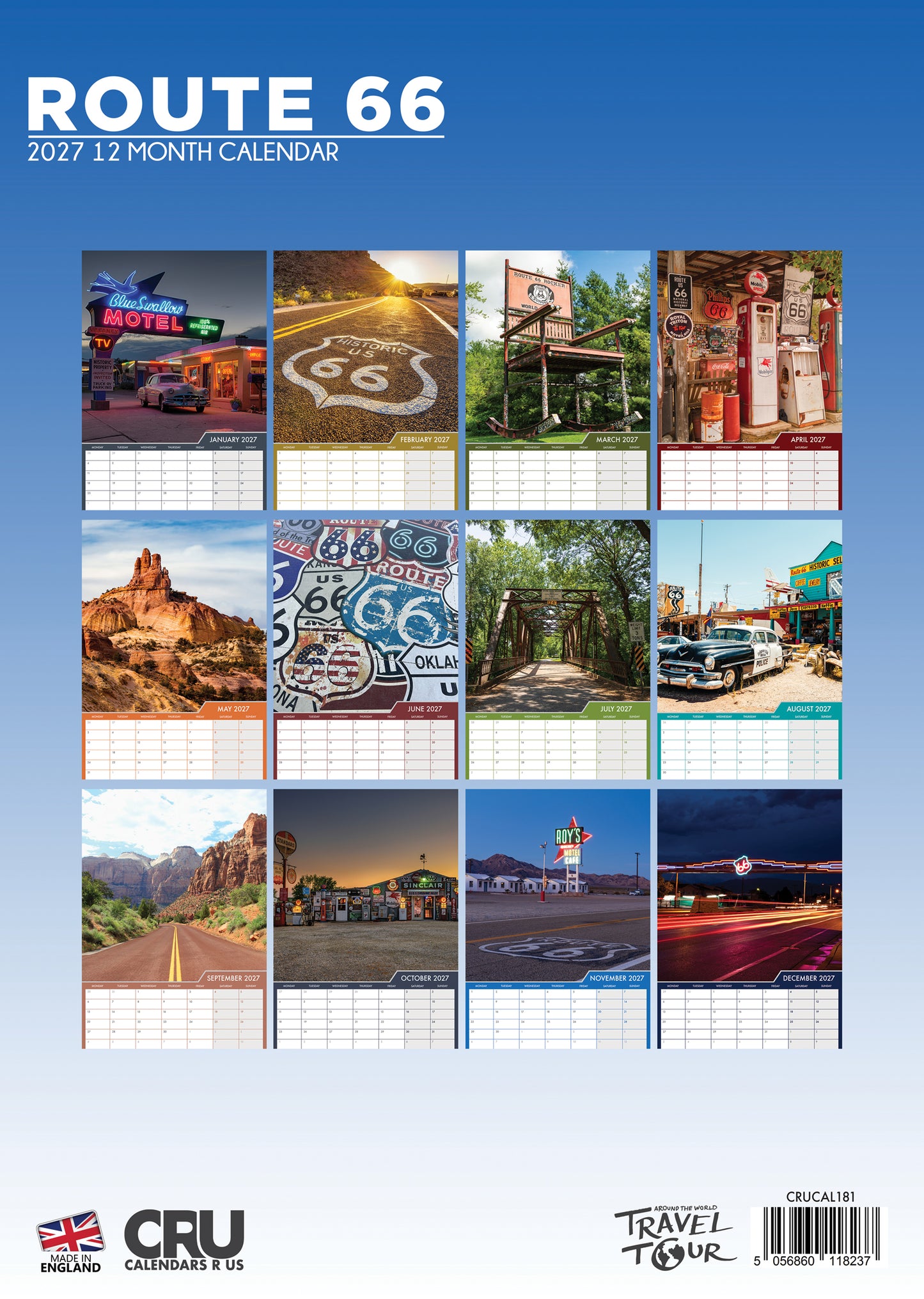Route 66 - A3 Calendar 2027