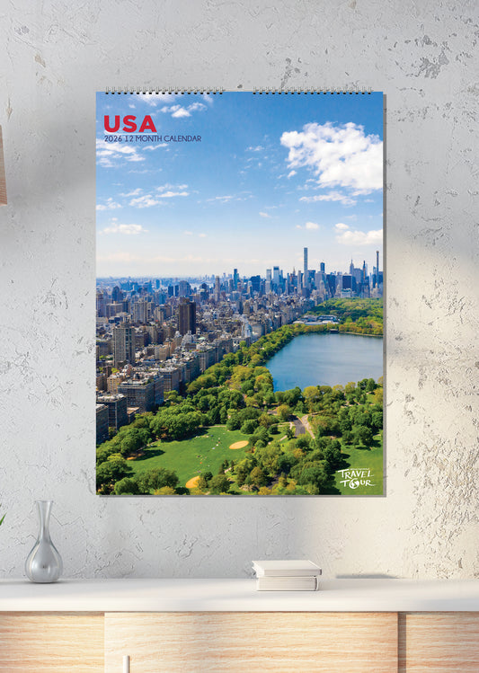 USA - A3 Calendar 2026