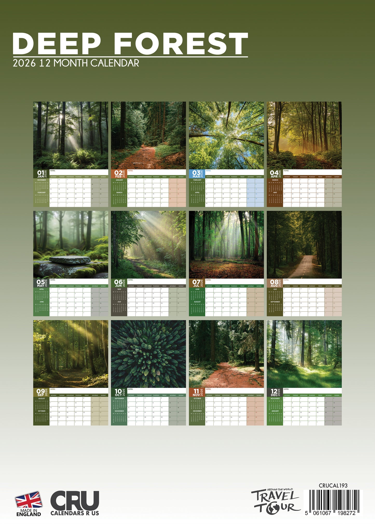 Deep Forest - A3 Calendar 2026