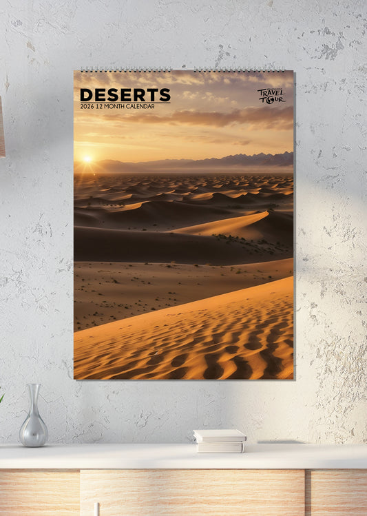 Deserts - A3 Calendar 2026