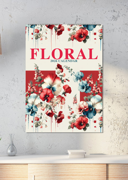 Floral Art - A3 Calendar 2026