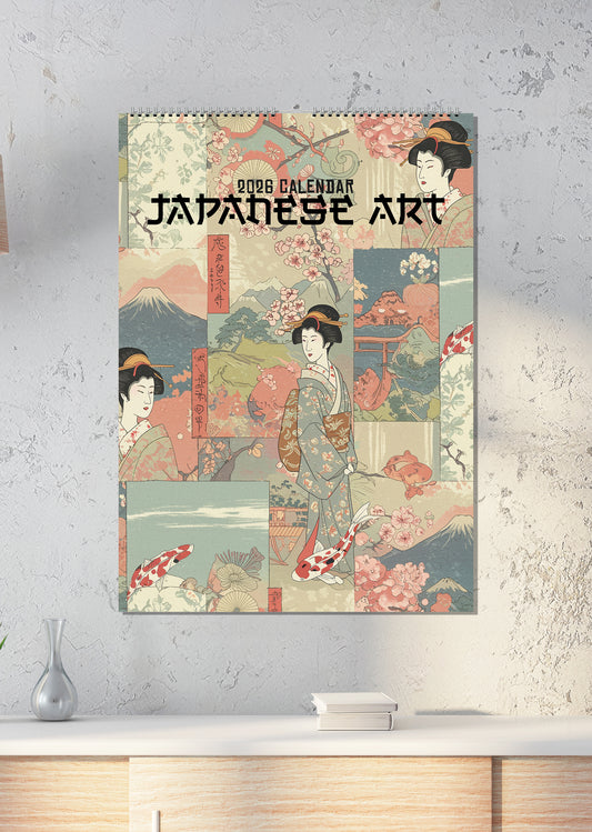 Japanese Art - A3 Calendar 2026