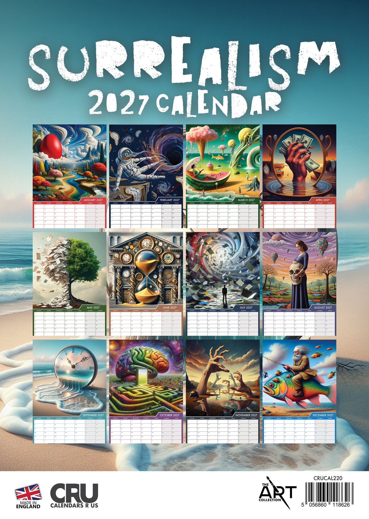 Modern Surrealism - A3 Calendar 2027