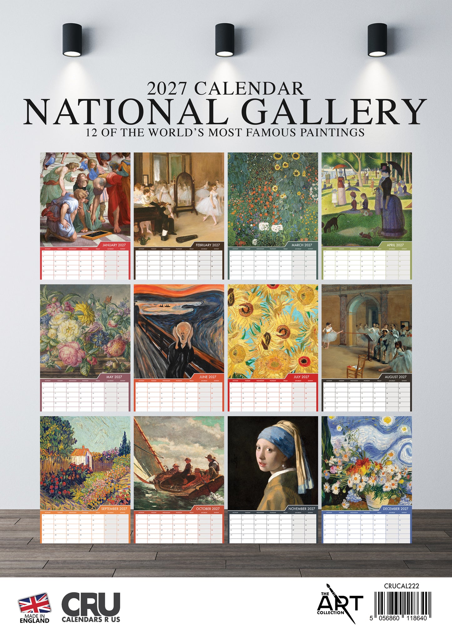 National Gallery - A3 Calendar 2027