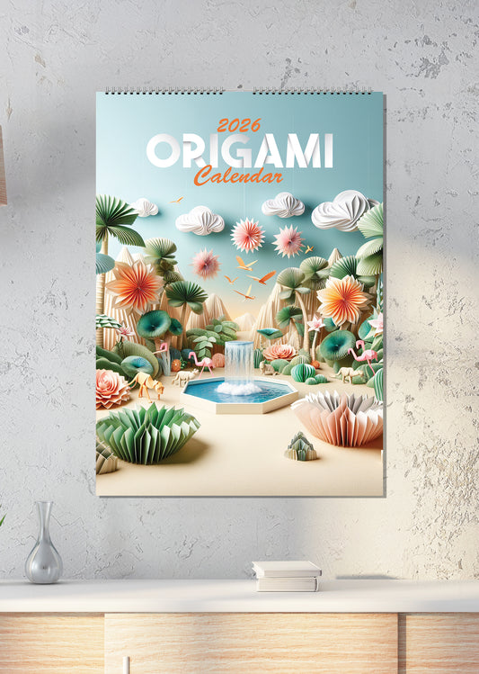 Origami - A3 Calendar 2026