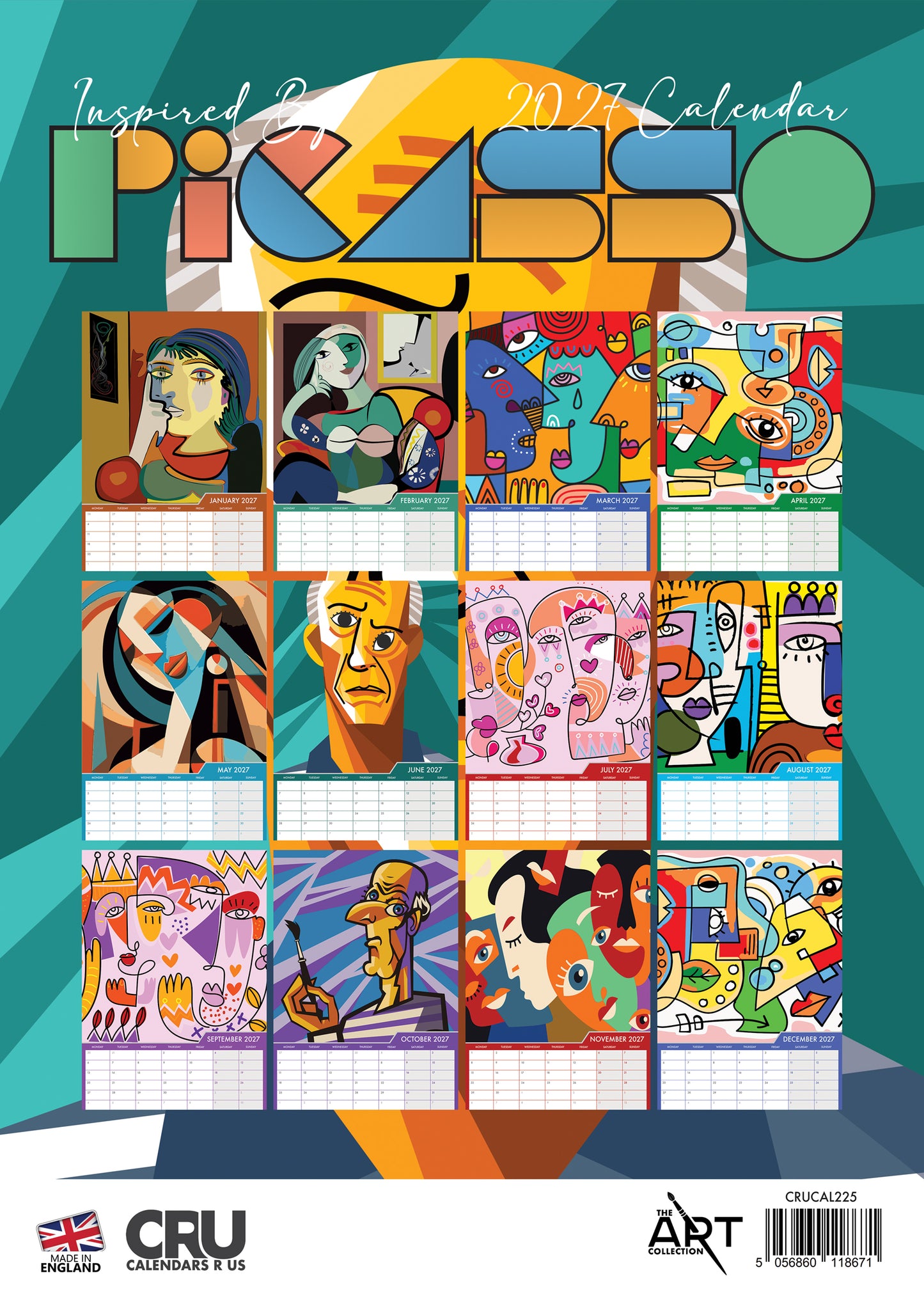 Picasso - A3 Calendar 2027