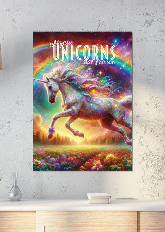Majestic Unicorns - A3 Calendar 2027