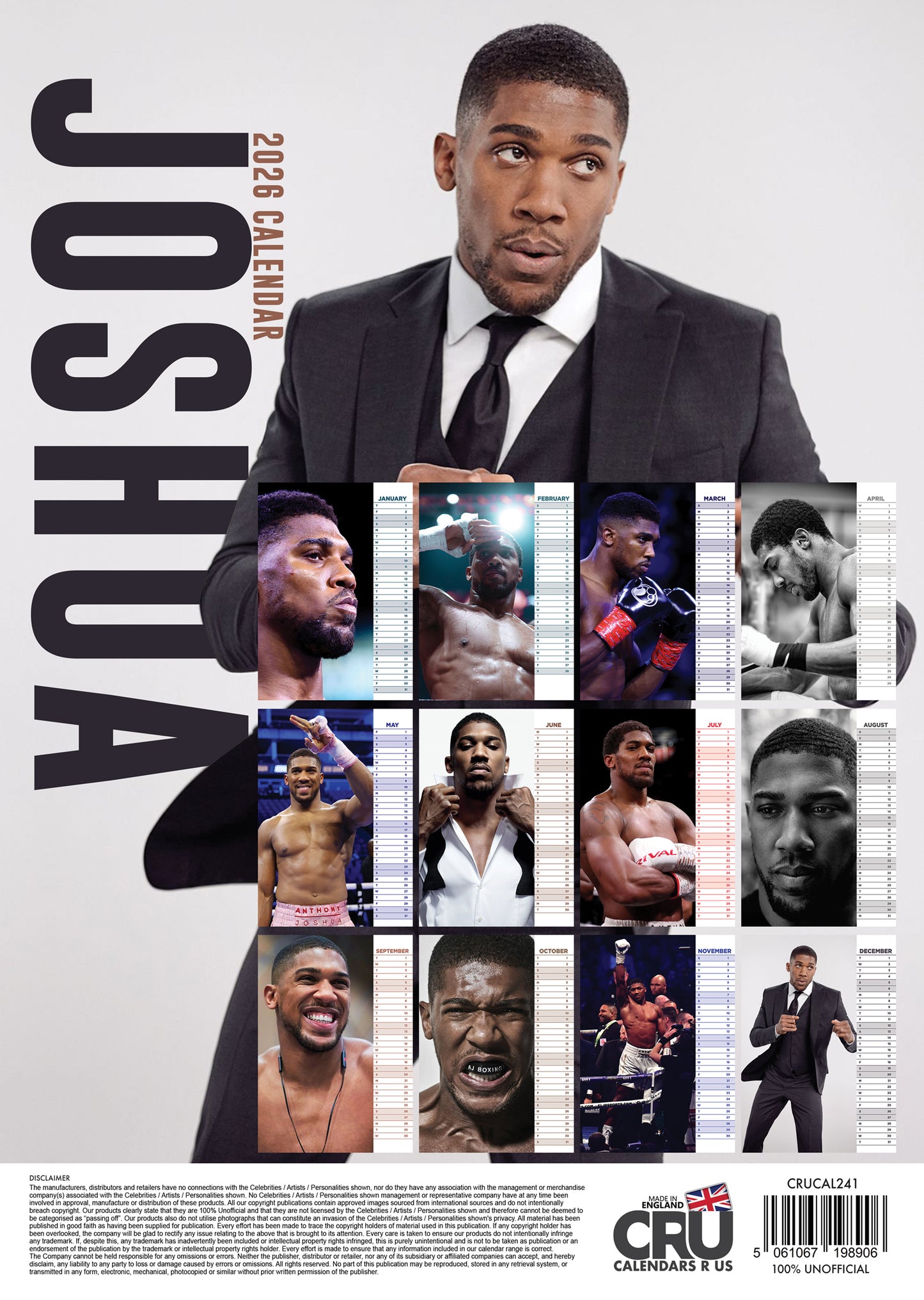 Anthony Joshua - A3 Calendar 2026