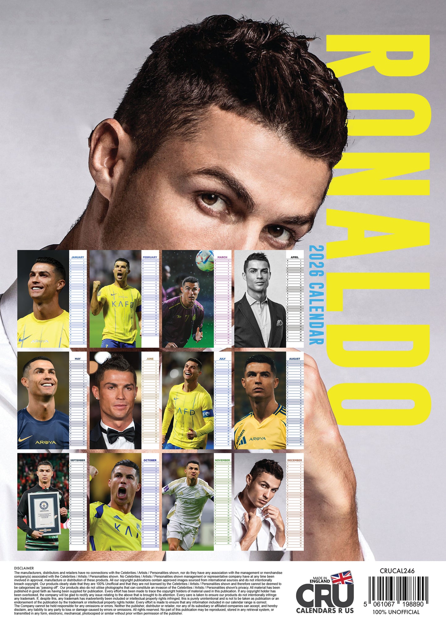 Ronaldo - A3 Calendar 2026