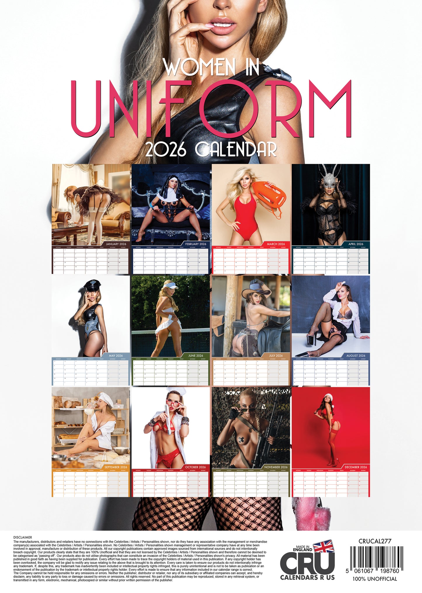 Women In Uniform - A3 Calendar 2026