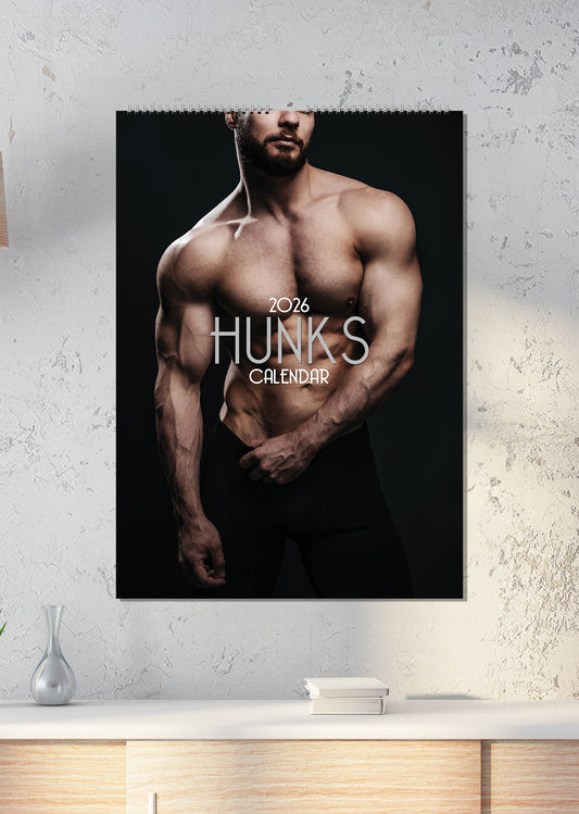 Hunks - A3 Calendar 2026