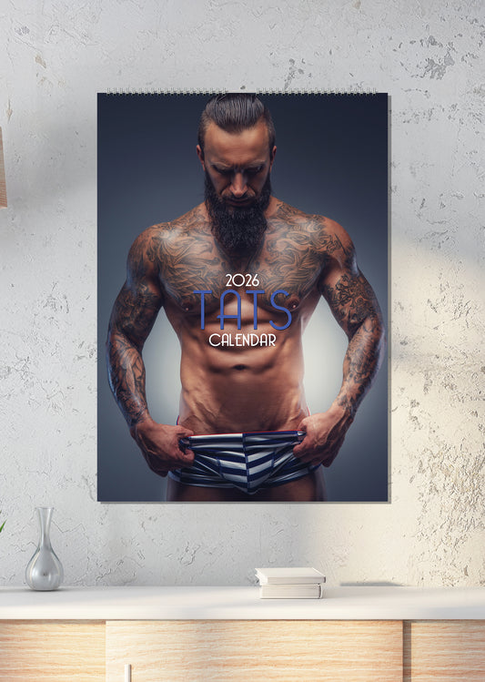 Tattooed Men - A3 Calendar 2026