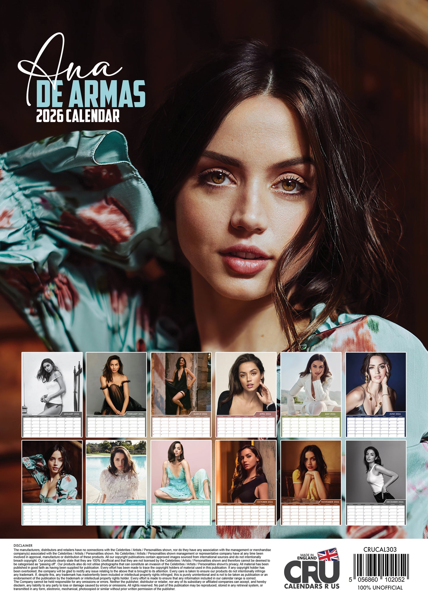 Ana De Armas - A3 Calendar 2026