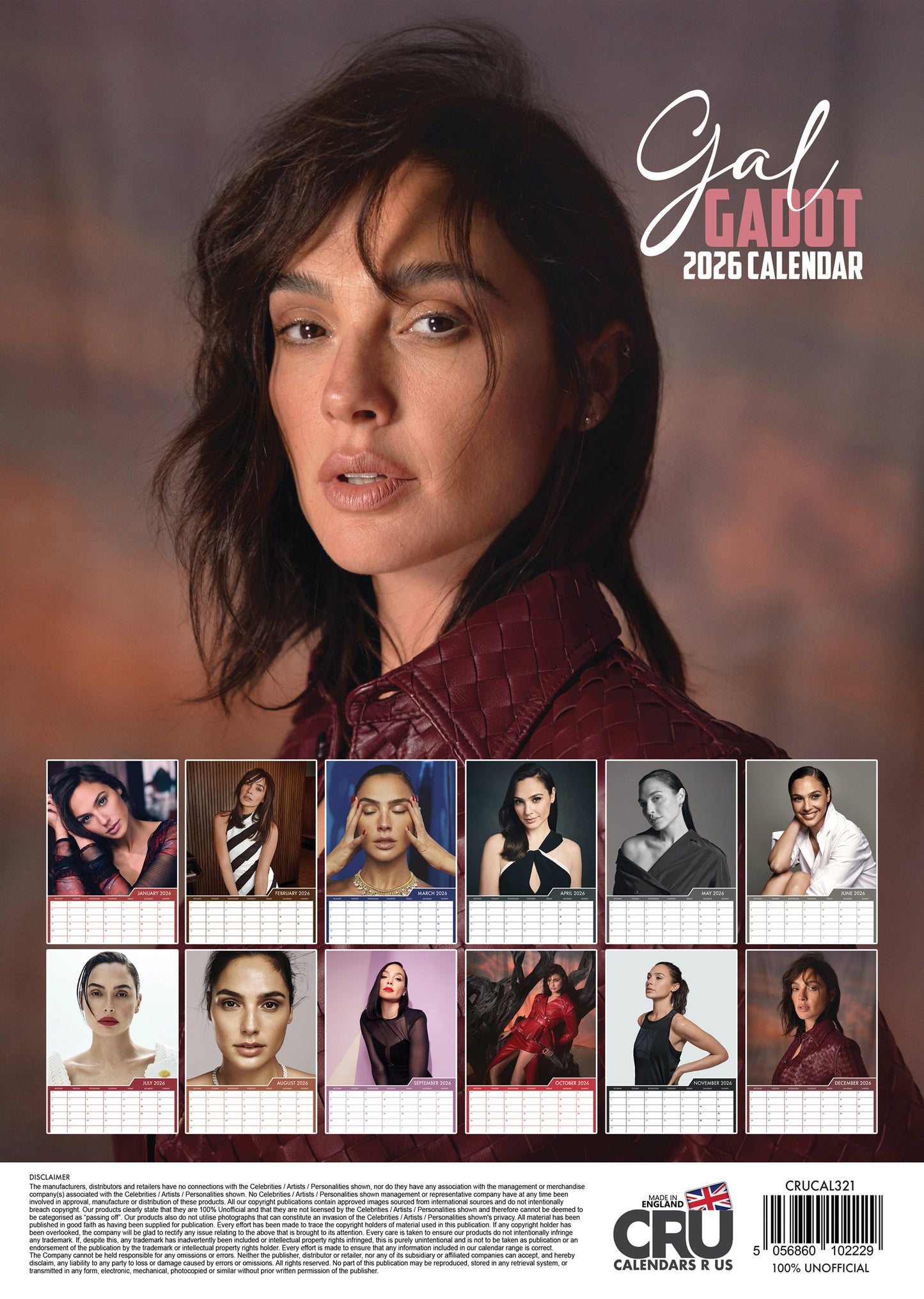 Gal Gadot - A3 Calendar 2026