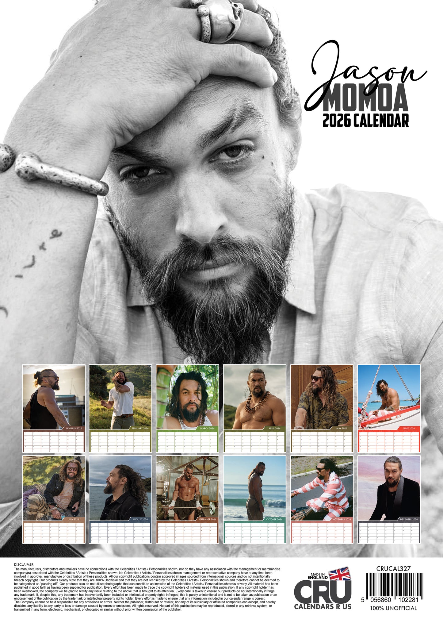 Jason Momoa - A3 Calendar 2026