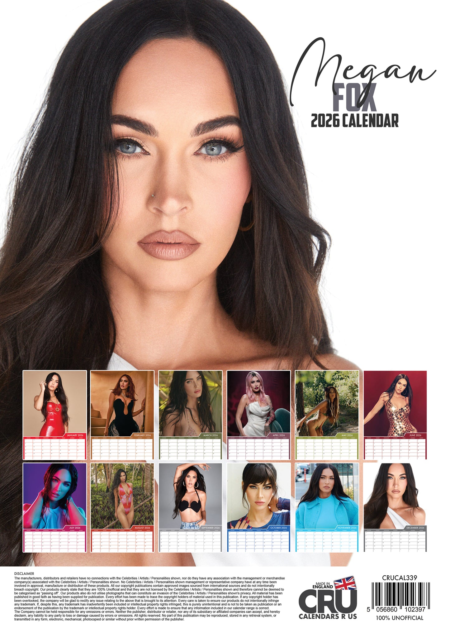 Megan Fox - A3 Calendar 2026