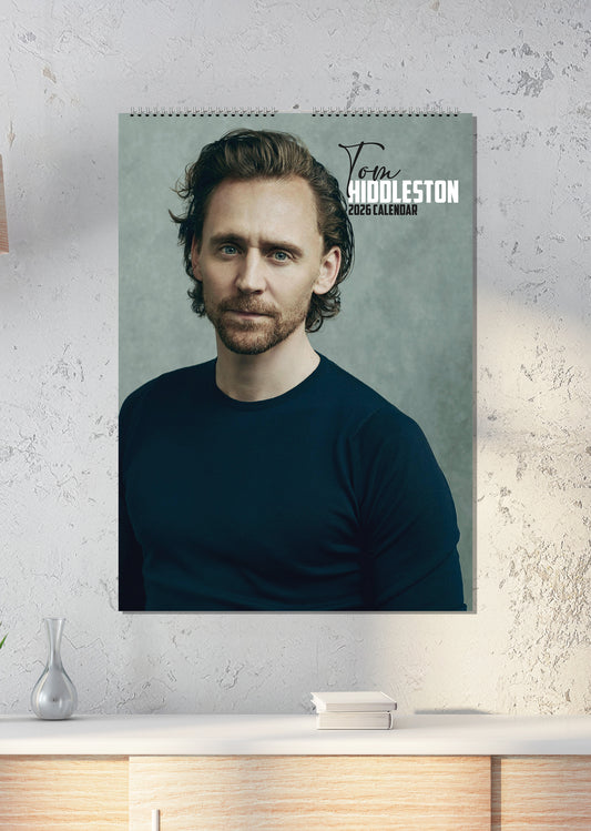 Tom Hiddleston - A3 Calendar 2026