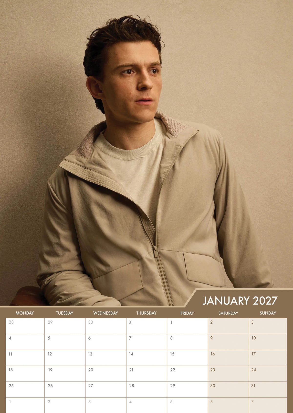 Tom Holland - A3 Calendar 2027