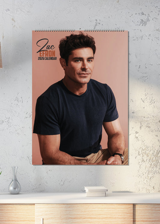 Zac Efron - A3 Calendar 2026