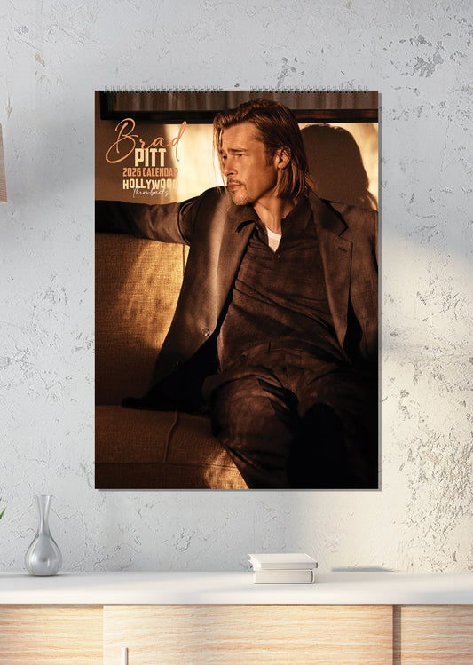 Brad Pitt - A3 Calendar 2026