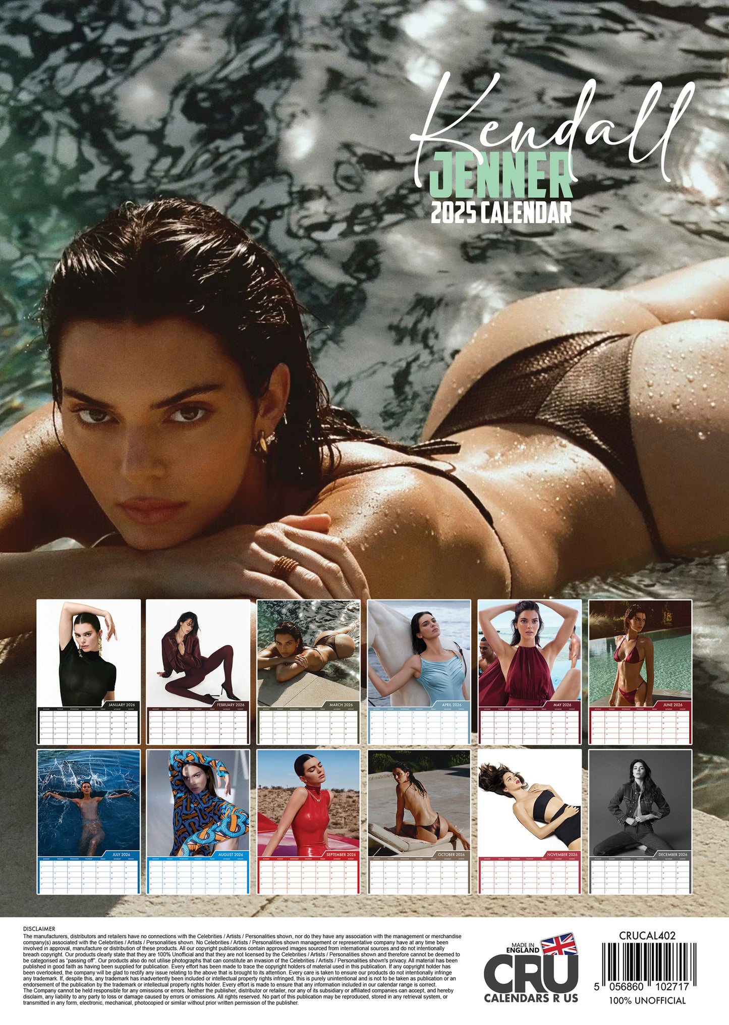 Kendall Jenner - A3 Calendar 2026