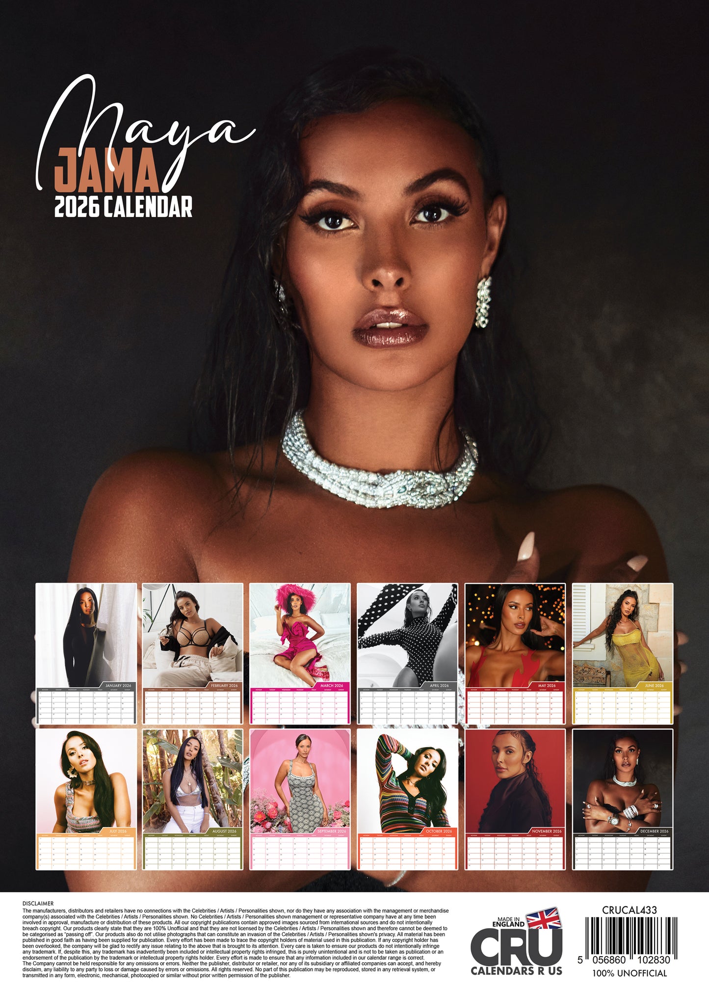 Maya Jama - A3 Calendar 2026
