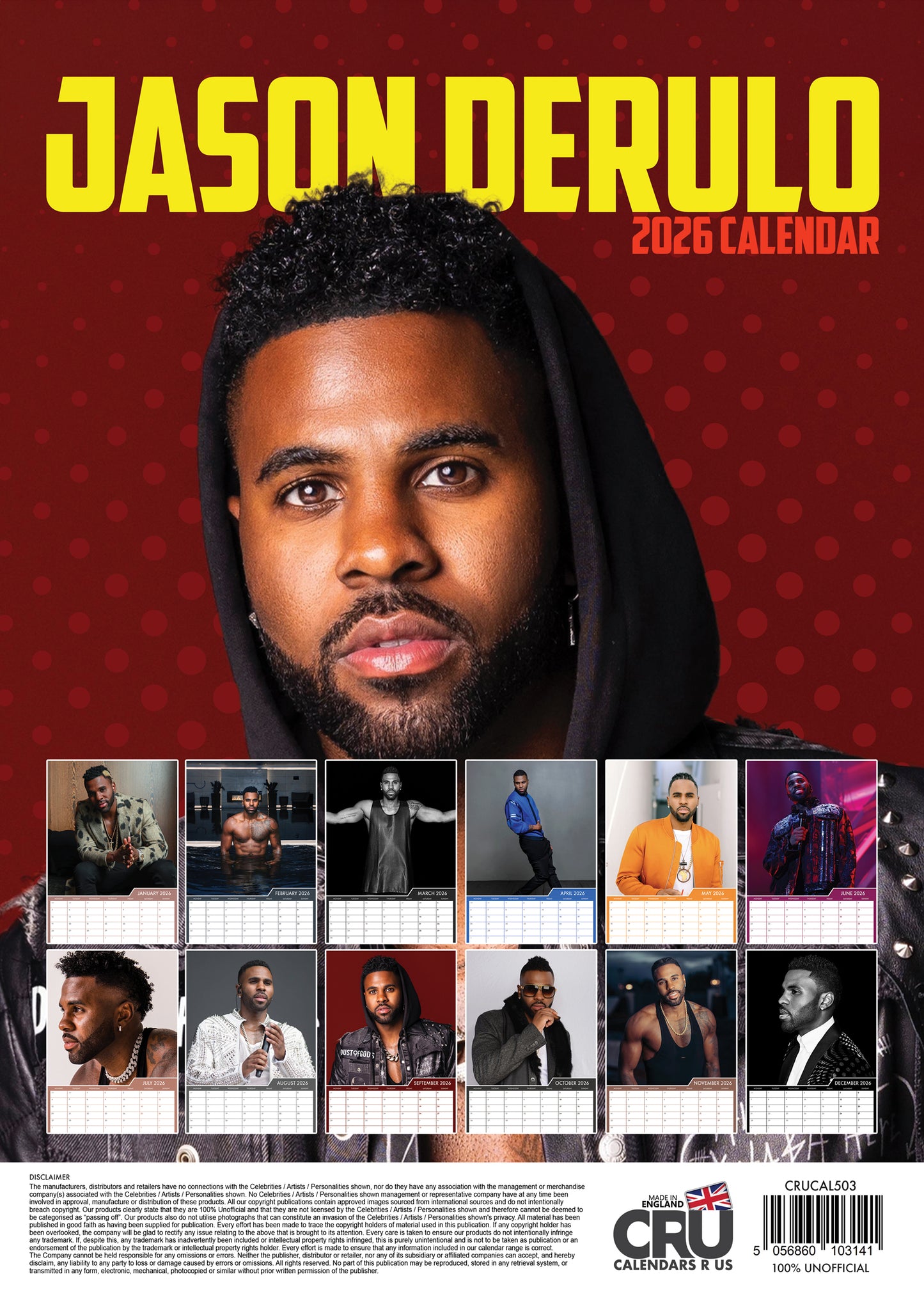 Jason Derulo - A3 Calendar 2026