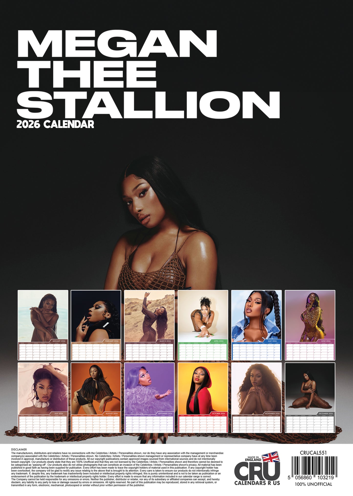 Meghan Thee Stallion - A3 Calendar 2026