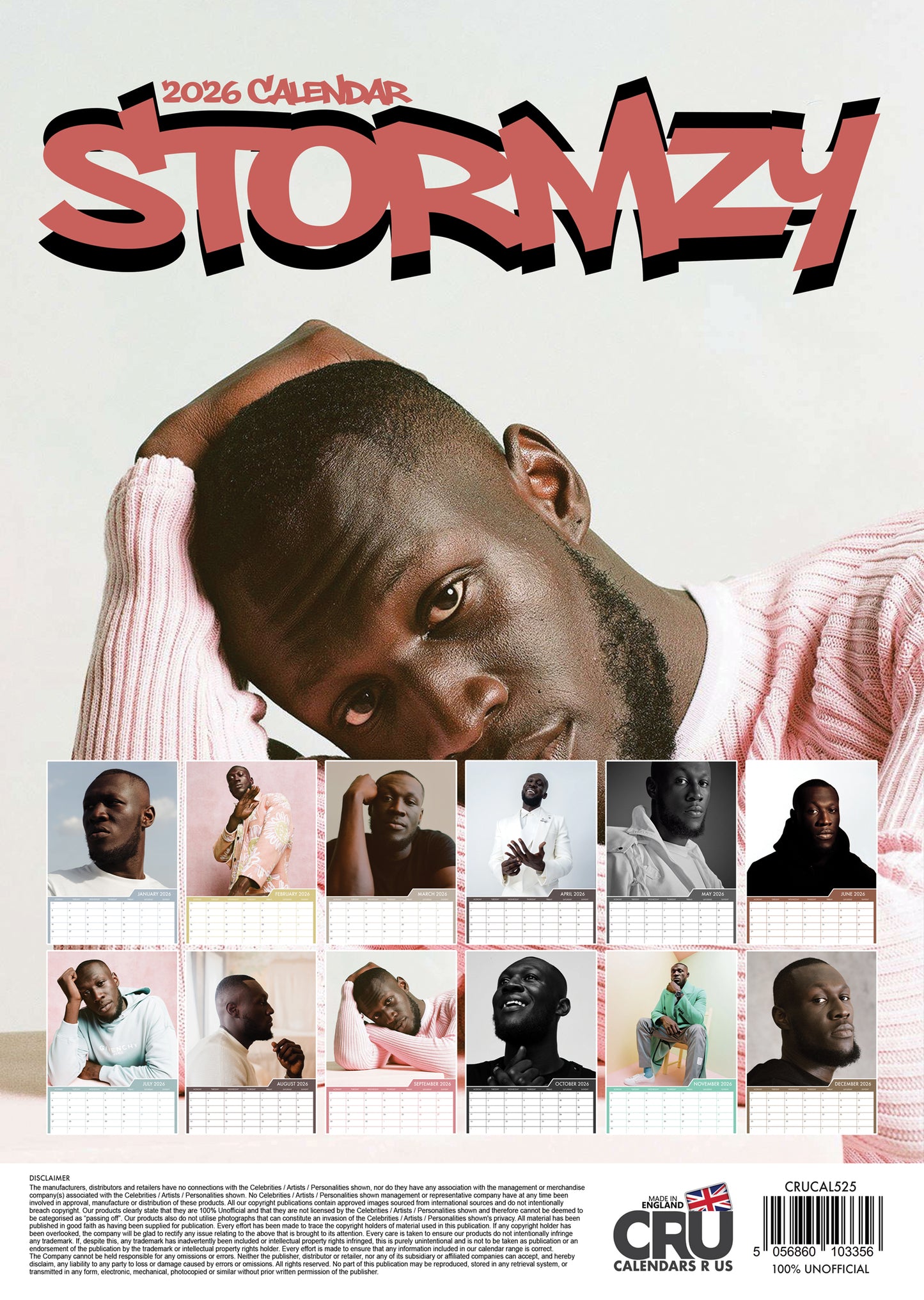 Stormzy - A3 Calendar 2026