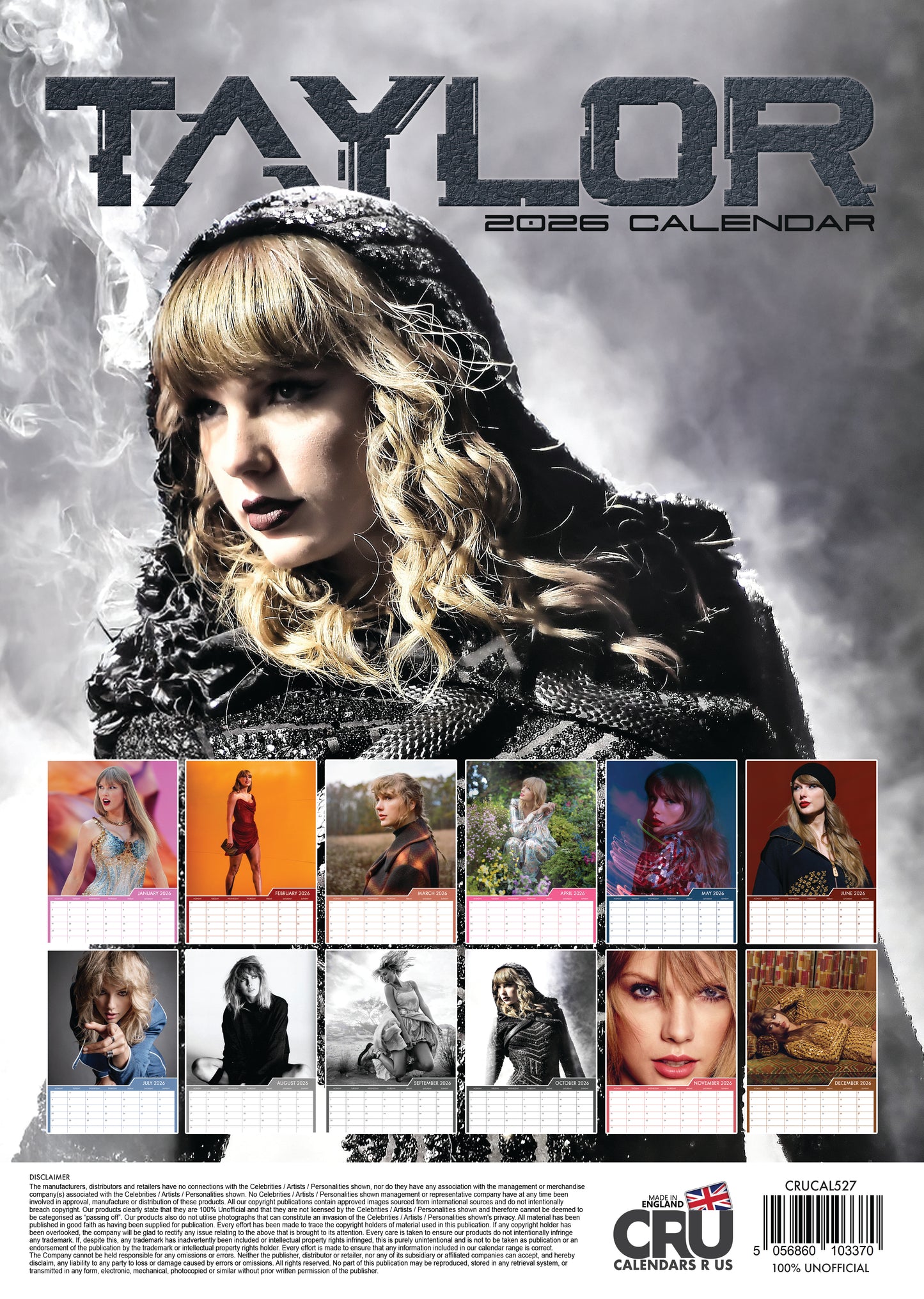 Taylor Swift - A3 Calendar 2026
