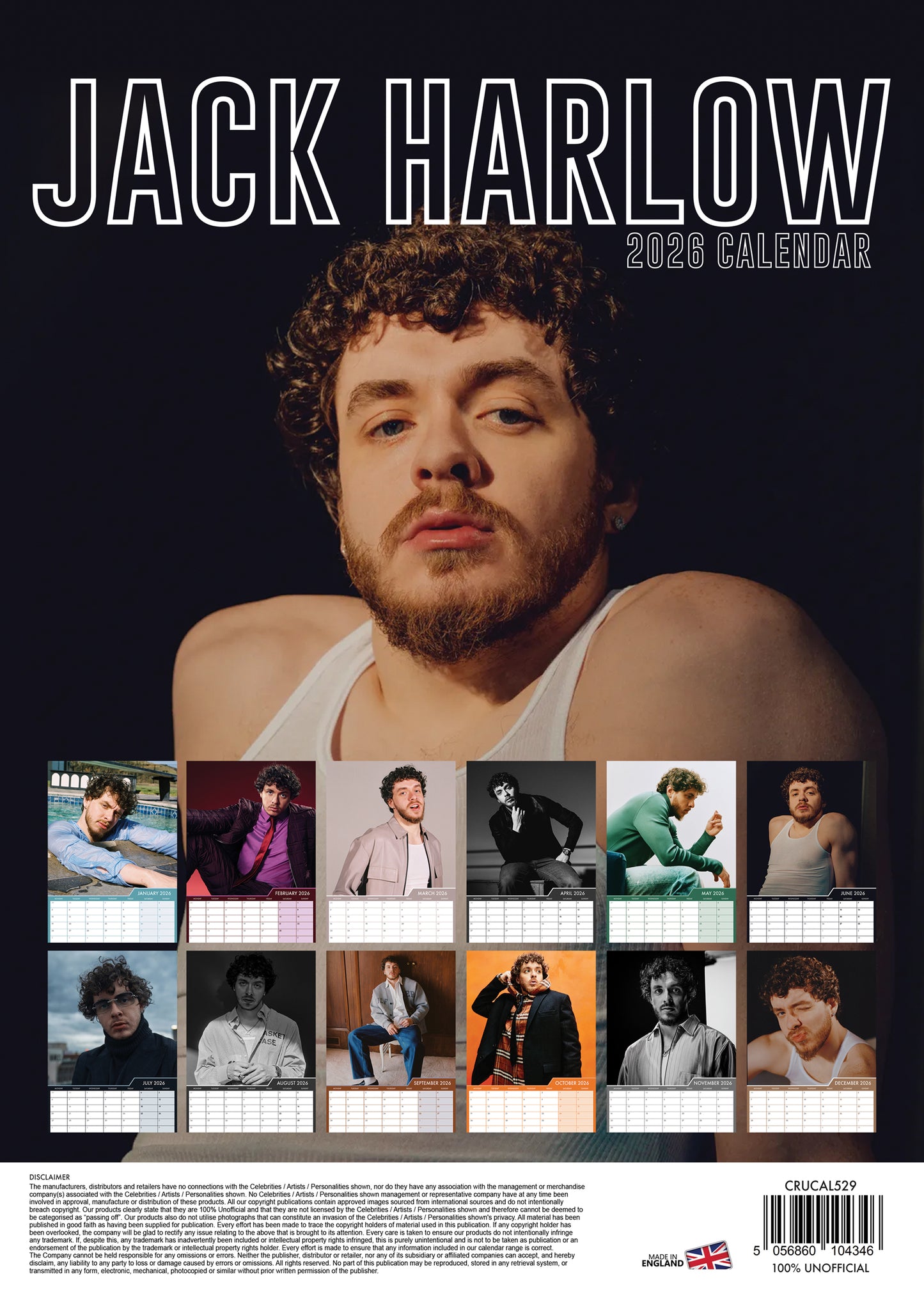 Jack Harlow - A3 Calendar 2026