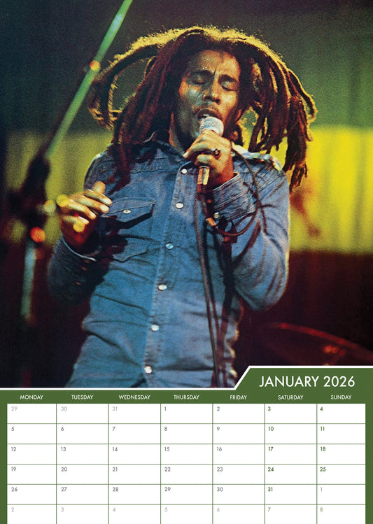 Bob Marley - A3 Calendar 2026