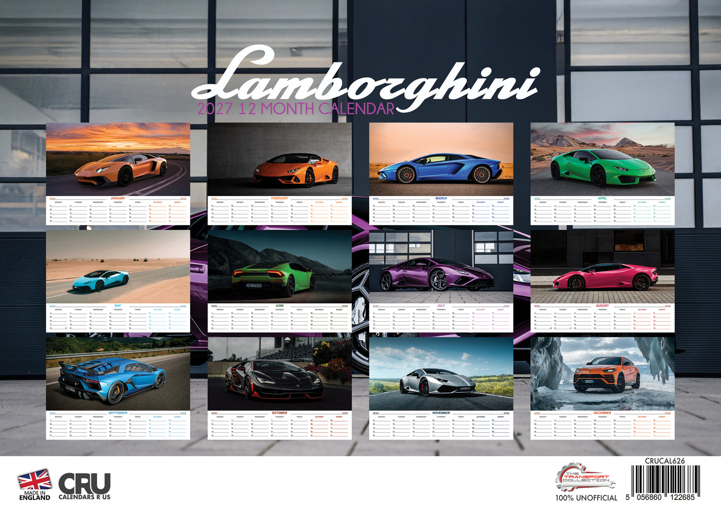 Lamborghini - A3 Calendar 2027