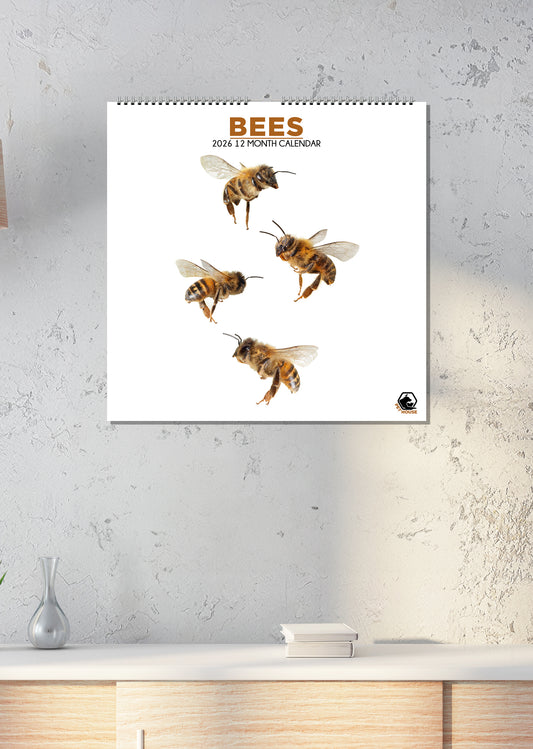 Bees - Square Calendar 2026