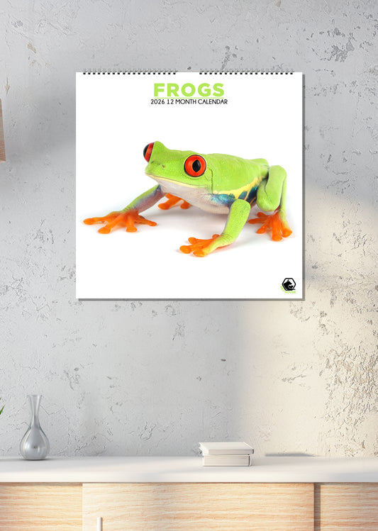 Frogs - Square Calendar 2026