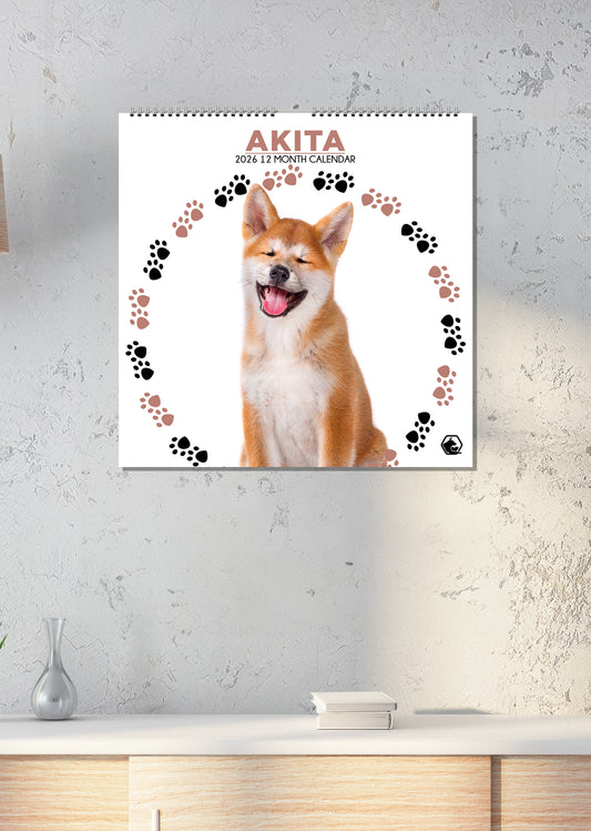 Akita - Square Calendar 2026