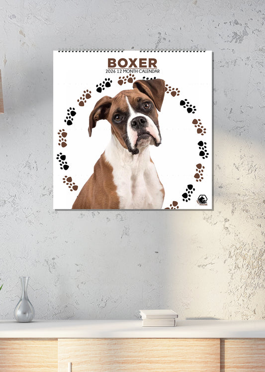 Boxer - Square Calendar 2026