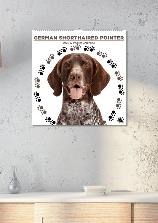 German Shorthaired Pointer - Square Calendar 2026